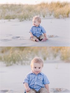 baby photography at beach
